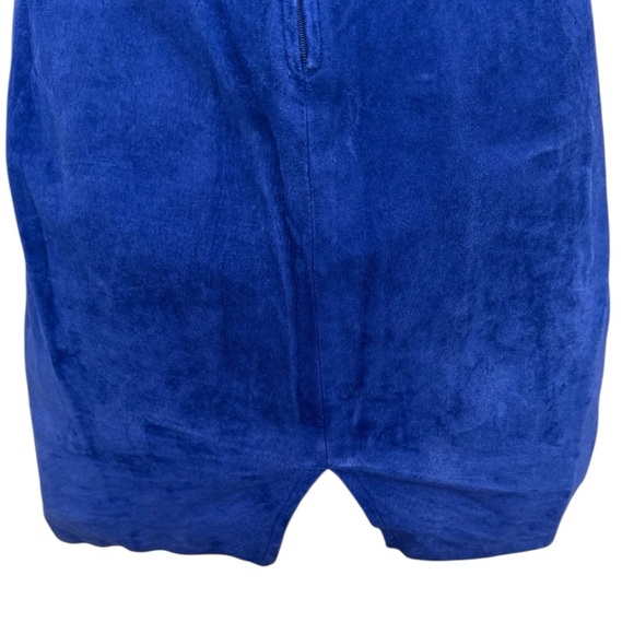 Bin Bin California Vintage 80s Elegant Blue Women's Dress Size Large - Picture 9 of 10